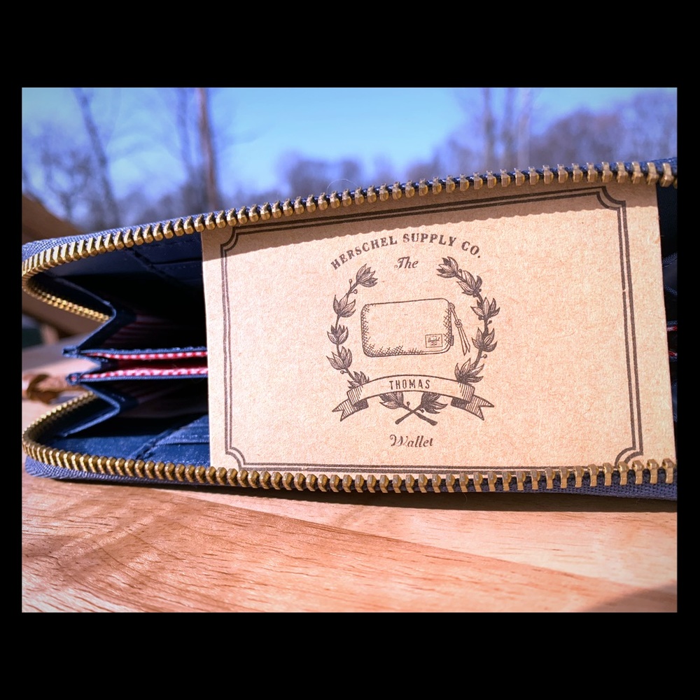 Herschel Supply Co. Thomas RFID Wallet Blue NWOT